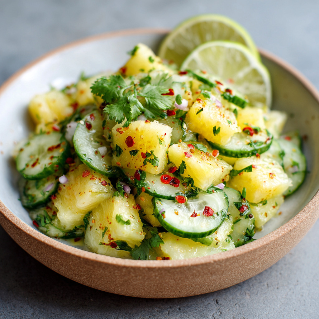 Pineapple Cucumber Salad - Pineapple Cucumber Salad