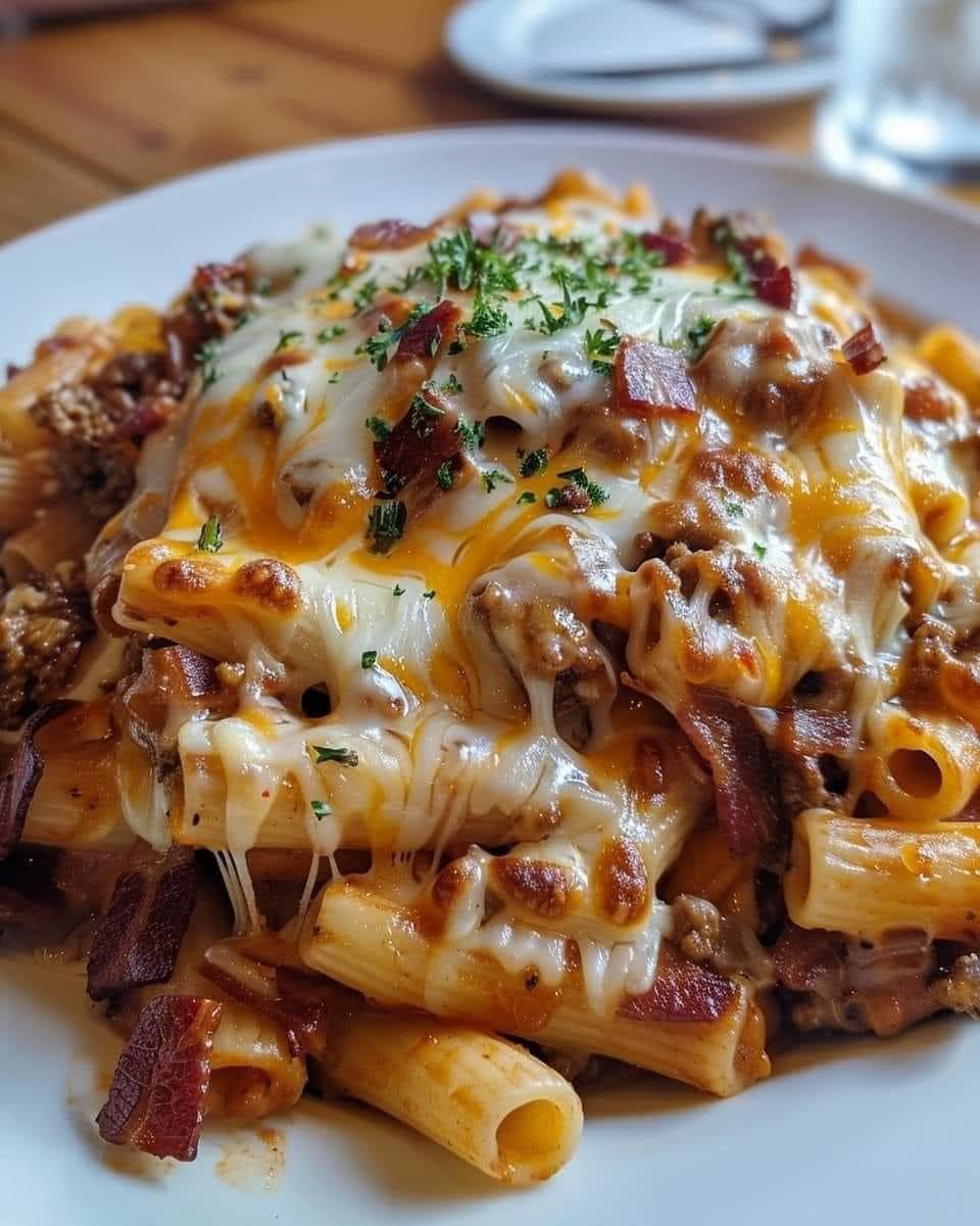 Creamy Loaded Bacon Cheeseburger Pasta - FF8 Thumb Creamy Loaded Bacon Cheeseburger Pasta