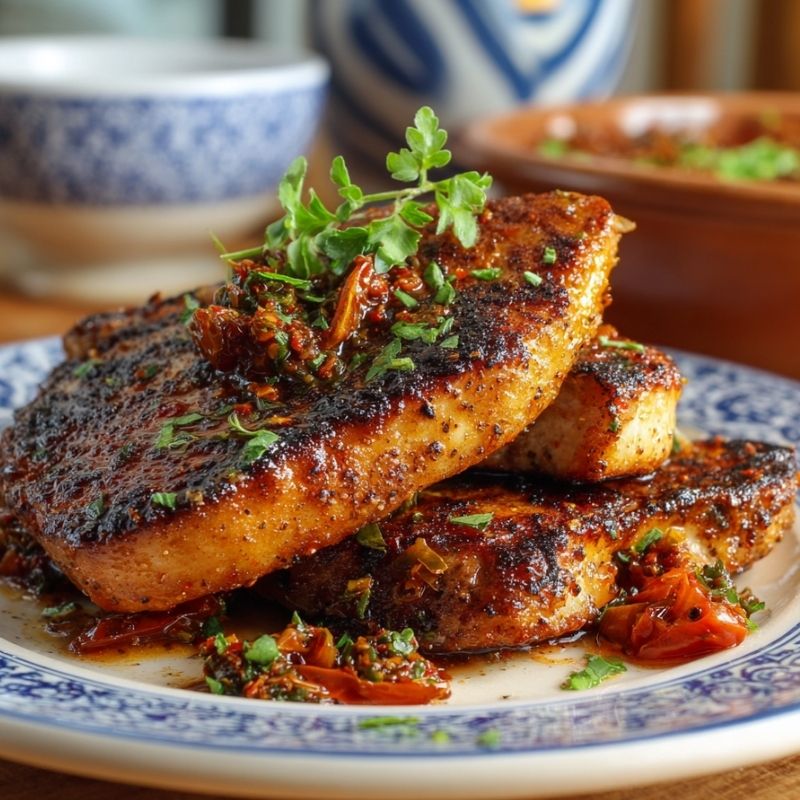 Tender Sicilian Pork Chops - PP160 Thumb Tender Sicilian Pork Chops
