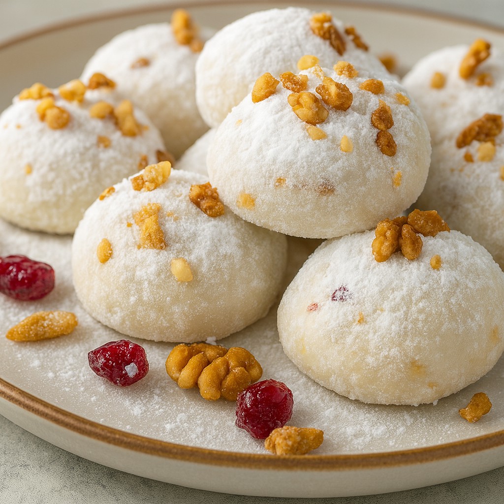 Festive Cranberry Orange Snowball Cookies - PP400 Thumb Festive Cranberry Orange Snowball Cookies