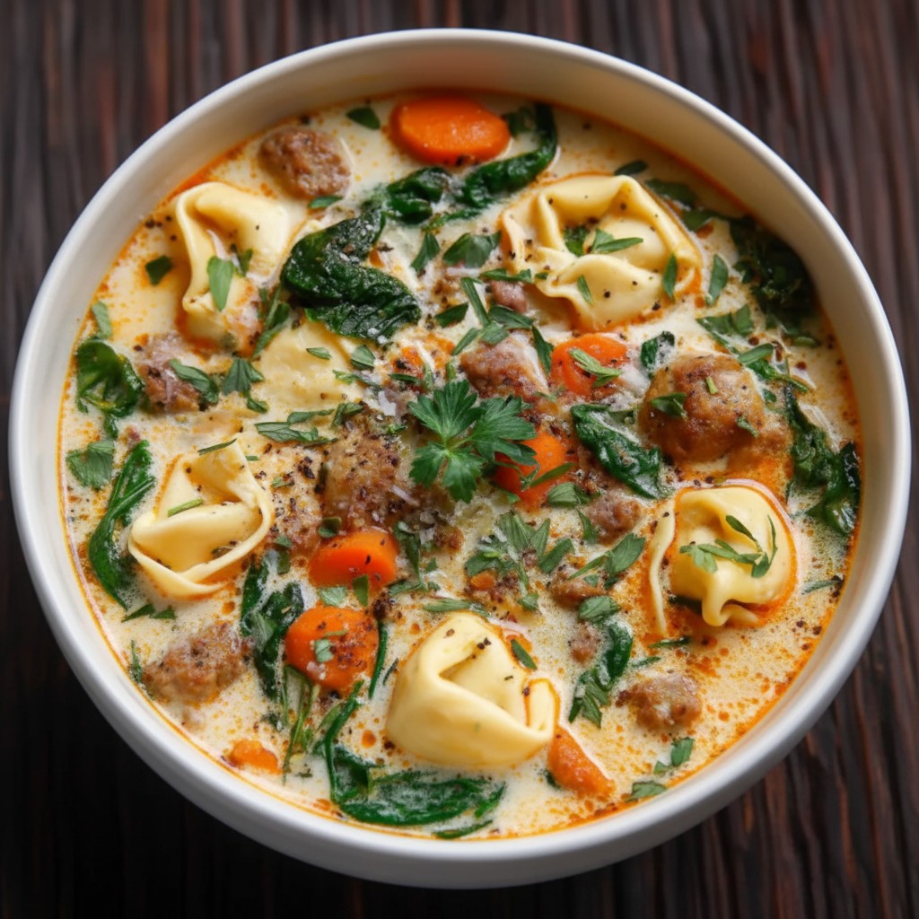 Hearty Tortellini Soup With Sausage - PP426 Thumb Hearty Tortellini Soup With Sausage