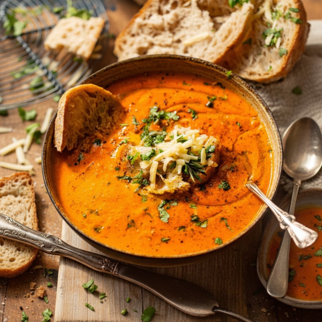 Comforting Roasted Red Pepper Gouda Soup - PP430 Thumb Comforting Roasted Red Pepper Gouda Soup