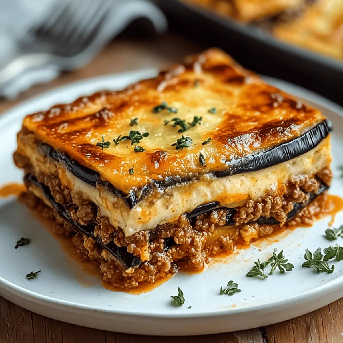 Layered Greek Eggplant Moussaka
