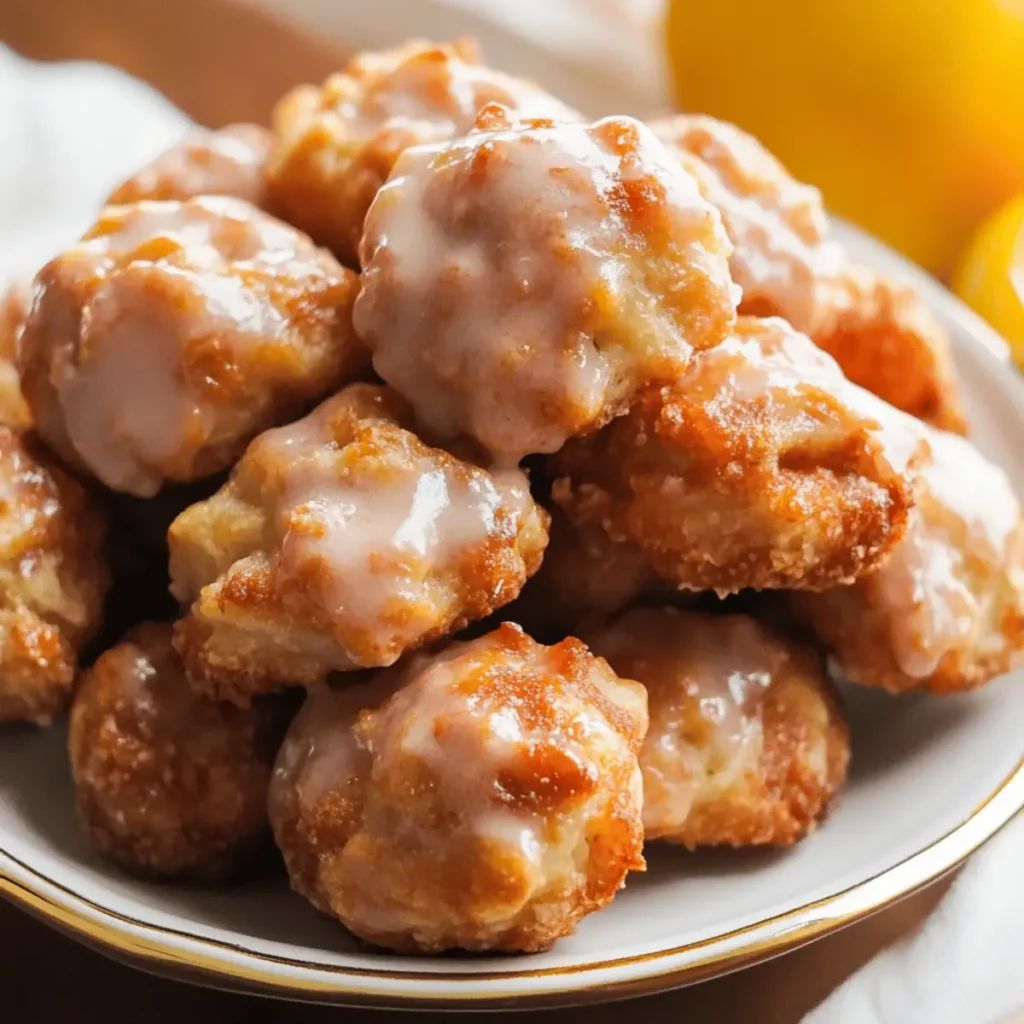 Sweet Apple Fritter Bites