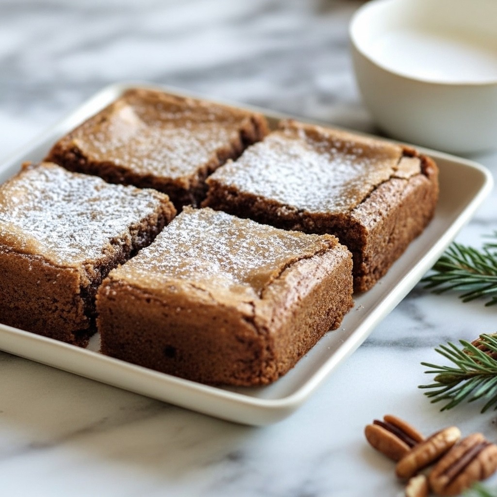 Fudgy Gingerbread Brownies