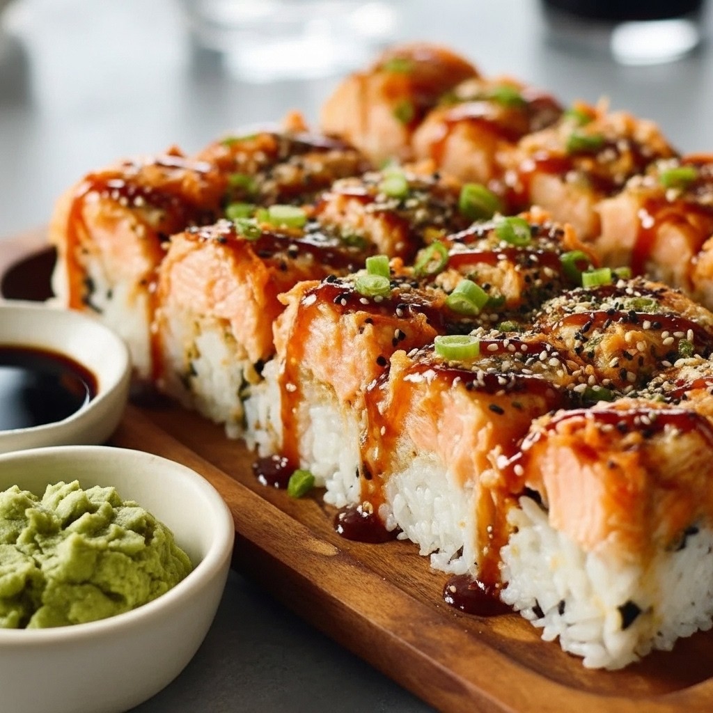 Savory Spicy Salmon Sushi Bake - PP517 Thumb Savory Spicy Salmon Sushi Bake