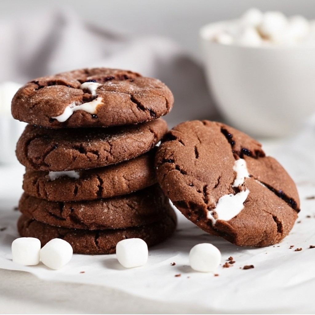Decadent Hot Chocolate Brownie Cookies