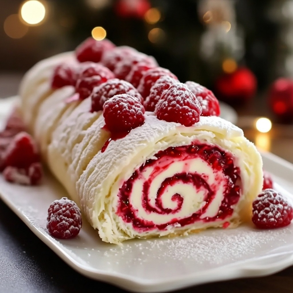 Moist Raspberry Swirl Cake