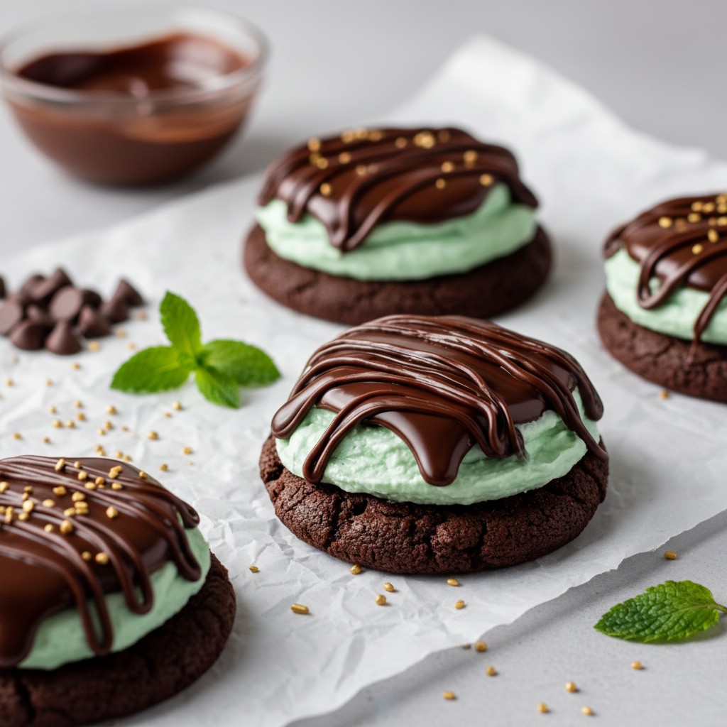 Decadent Chocolate Mint Cookies