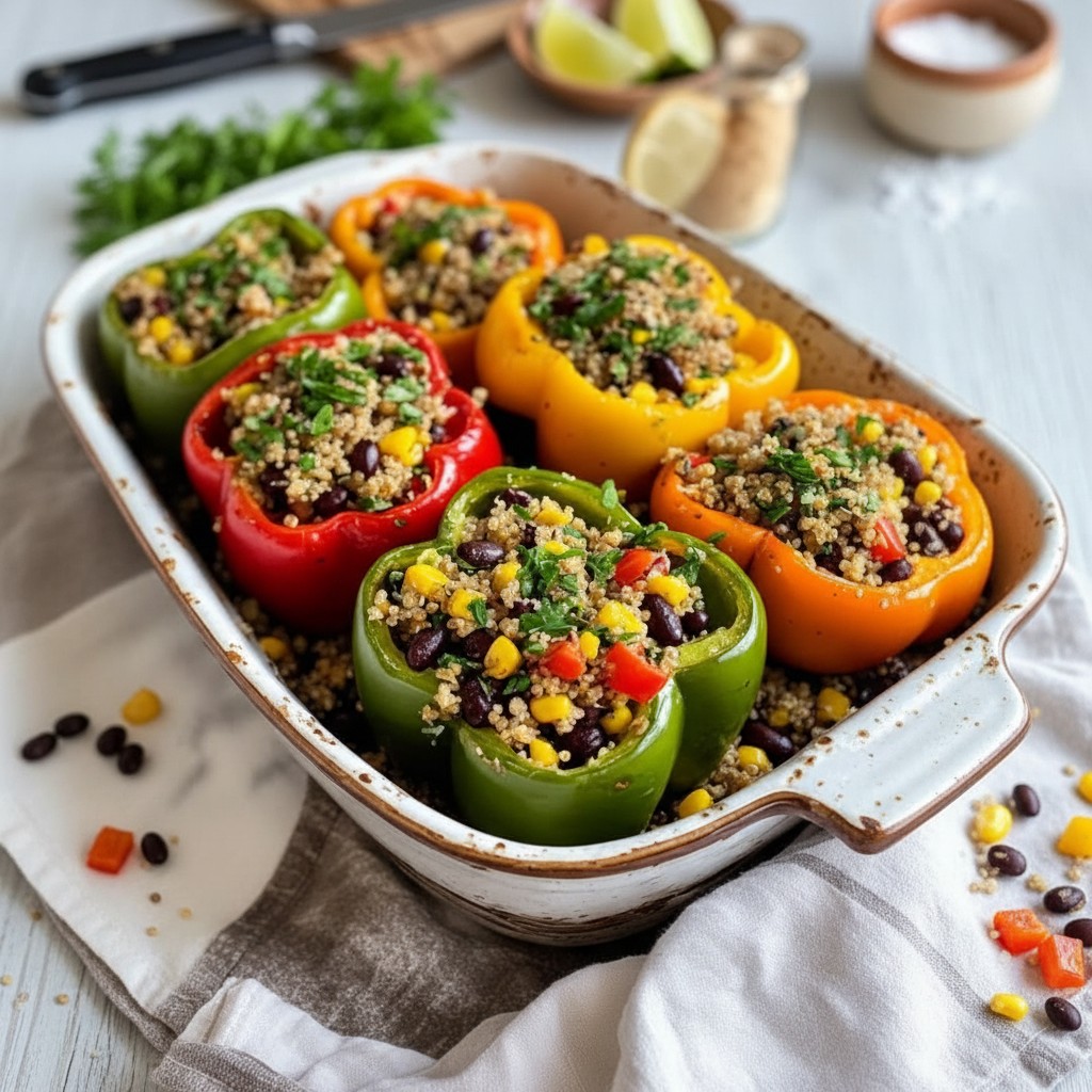 Easy Quinoa Stuffed Peppers - PP723 Thumb Easy Quinoa Stuffed Peppers