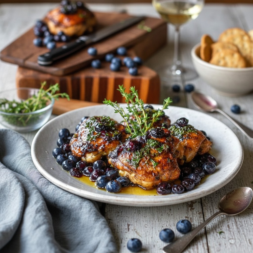 Delicious Blueberry Thyme Chicken - PP724 Thumb Delicious Blueberry Thyme Chicken