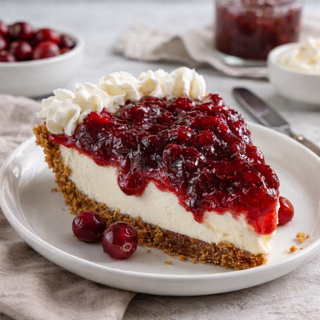 Spiced Cranberry Gingersnap Pie