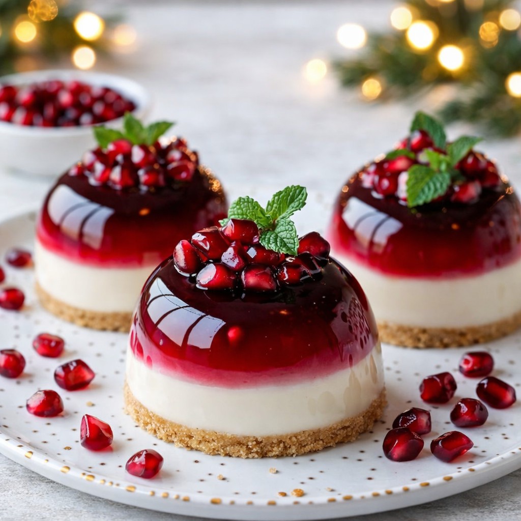 Elegant Pomegranate Mousse Domes - PP795 Thumb Elegant Pomegranate Mousse Domes