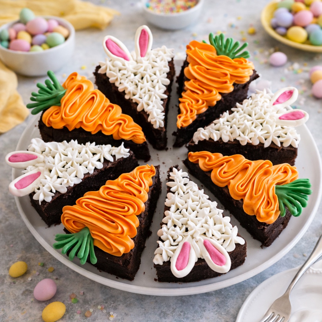 Frosted Easter Brownies