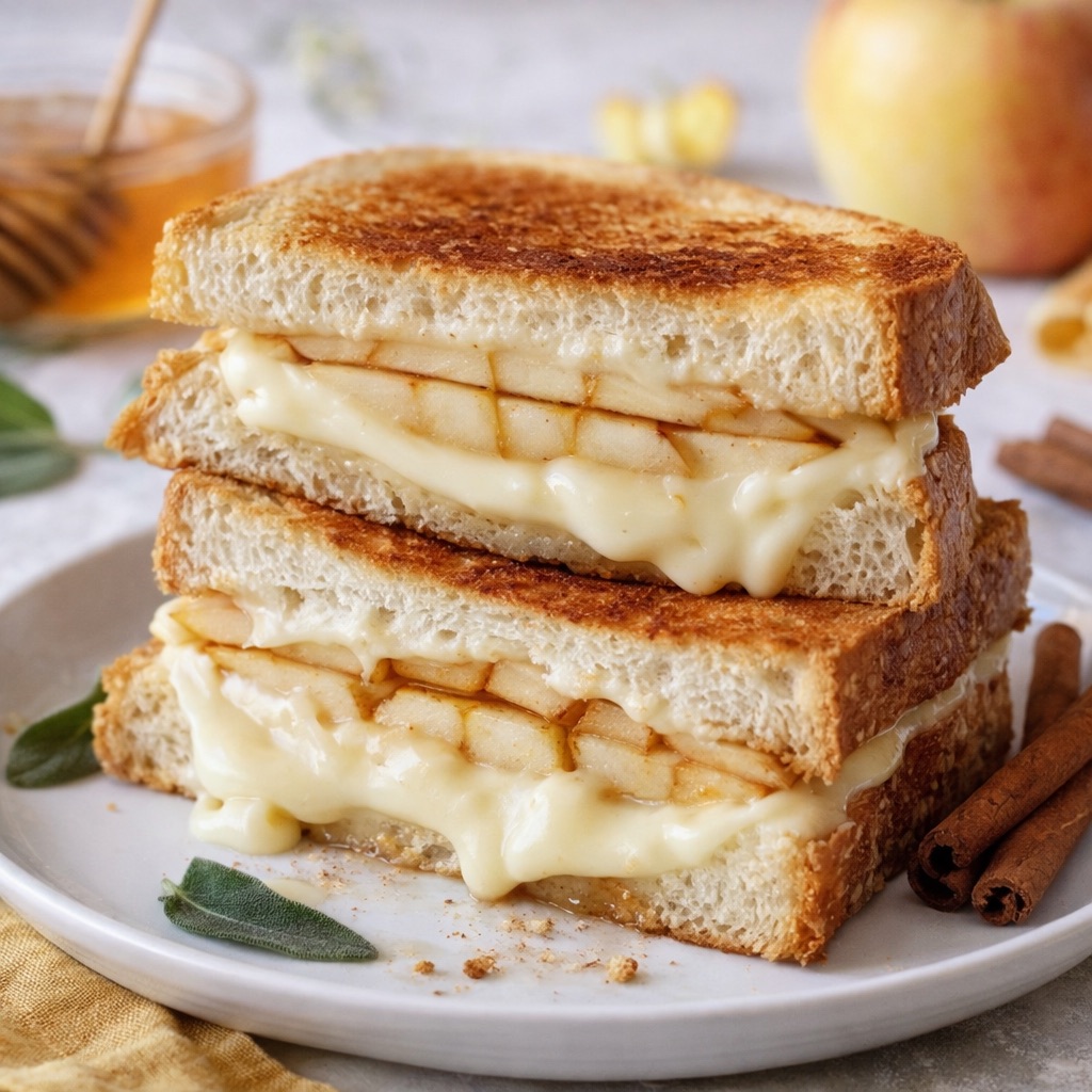 Apple Butter Brie Grilled Cheese
