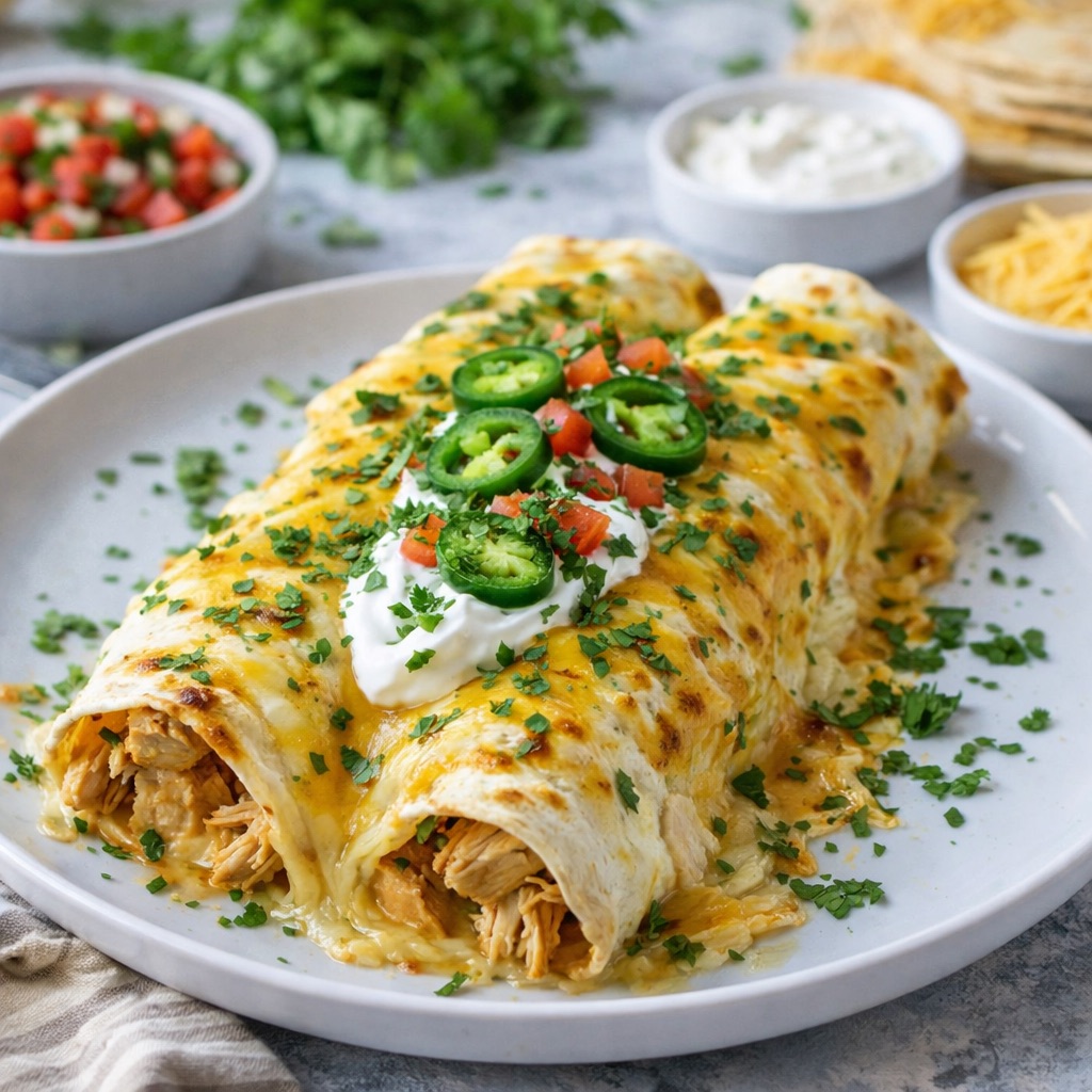 Jalapeño Popper Cheesy Chicken Enchiladas