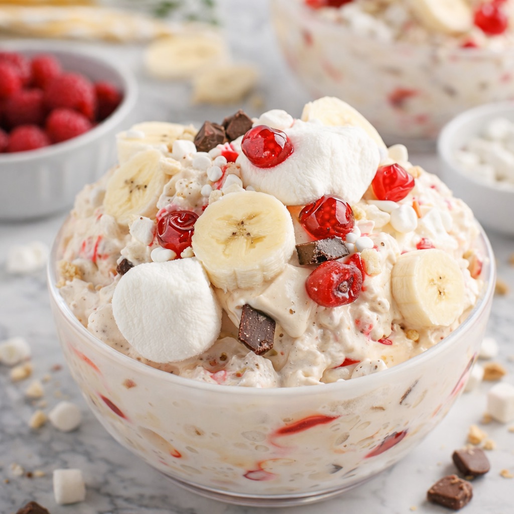 Banana Split Fluff Salad