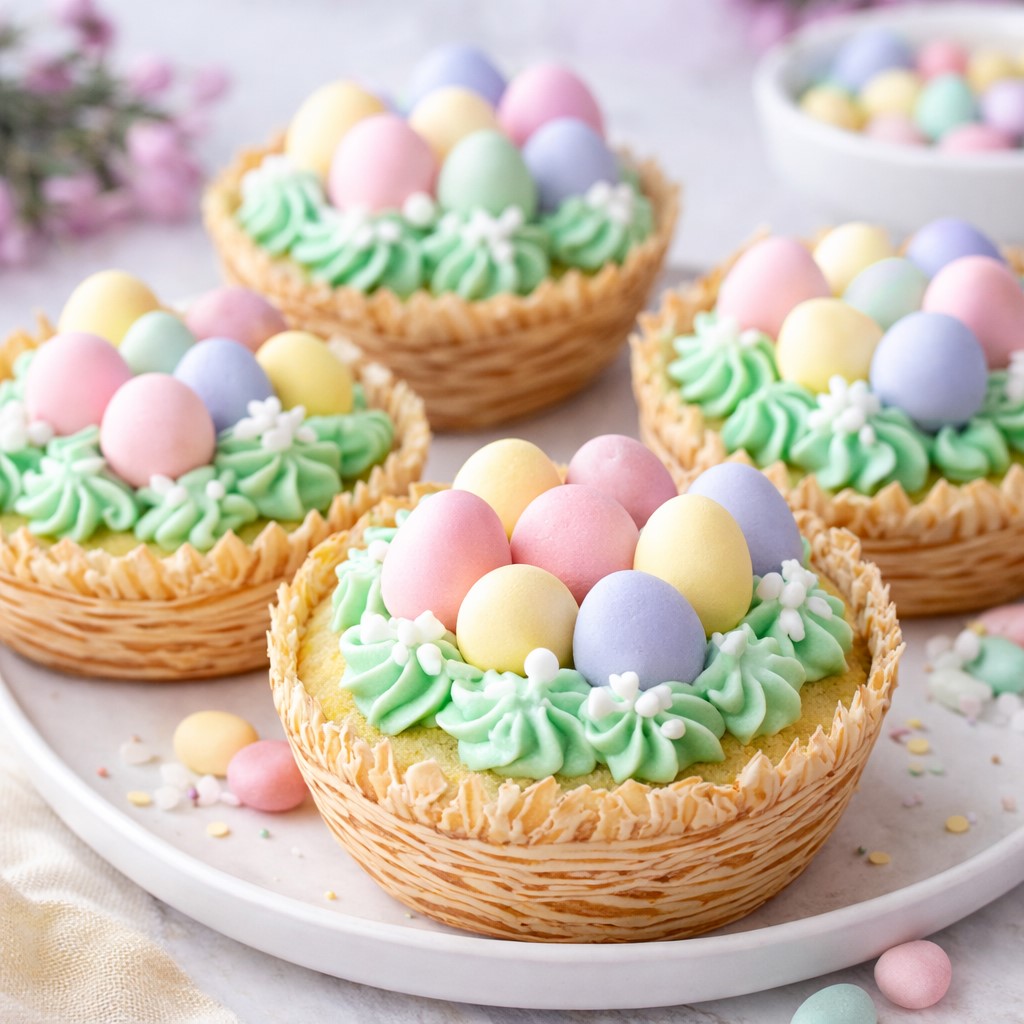 Easter Basket Sugar Cookie Cups