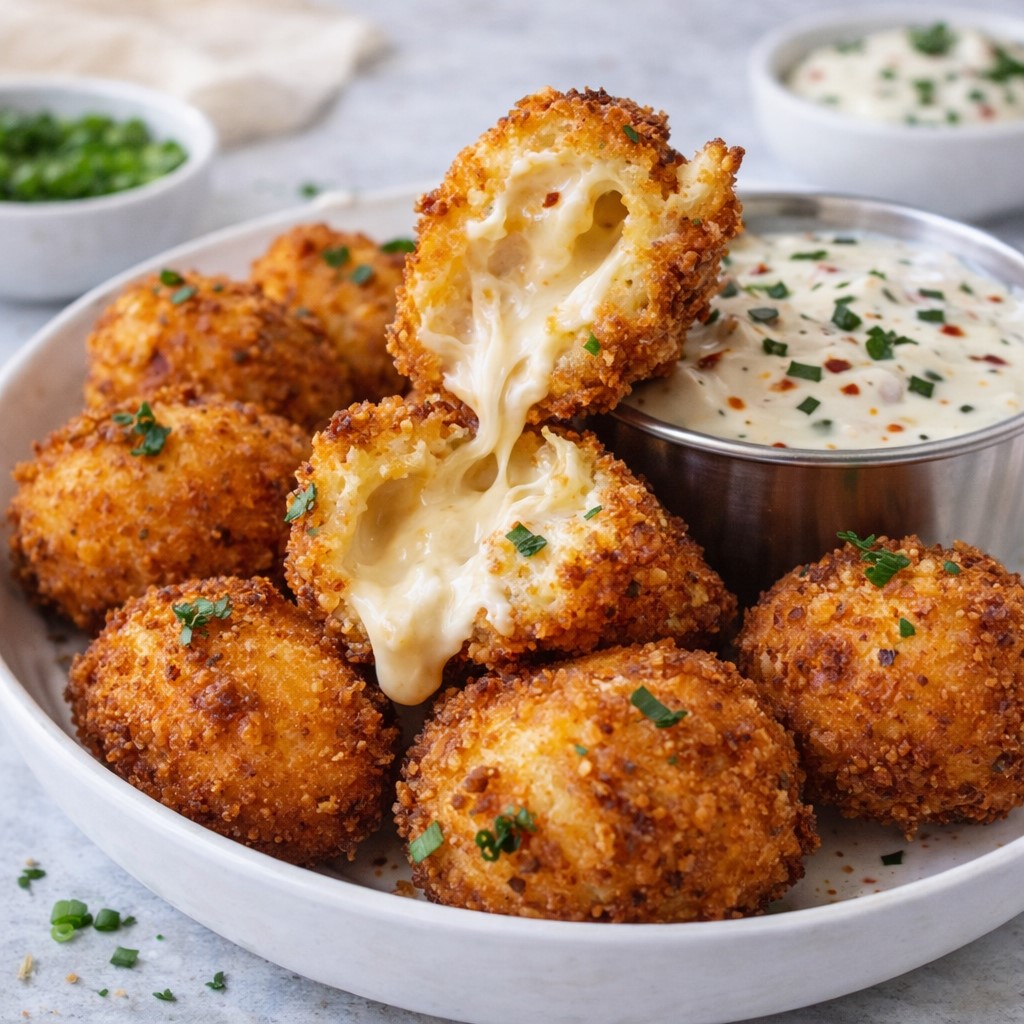 Cheesy Jalapeño Ranch Chicken Poppers With A Creamy Dip