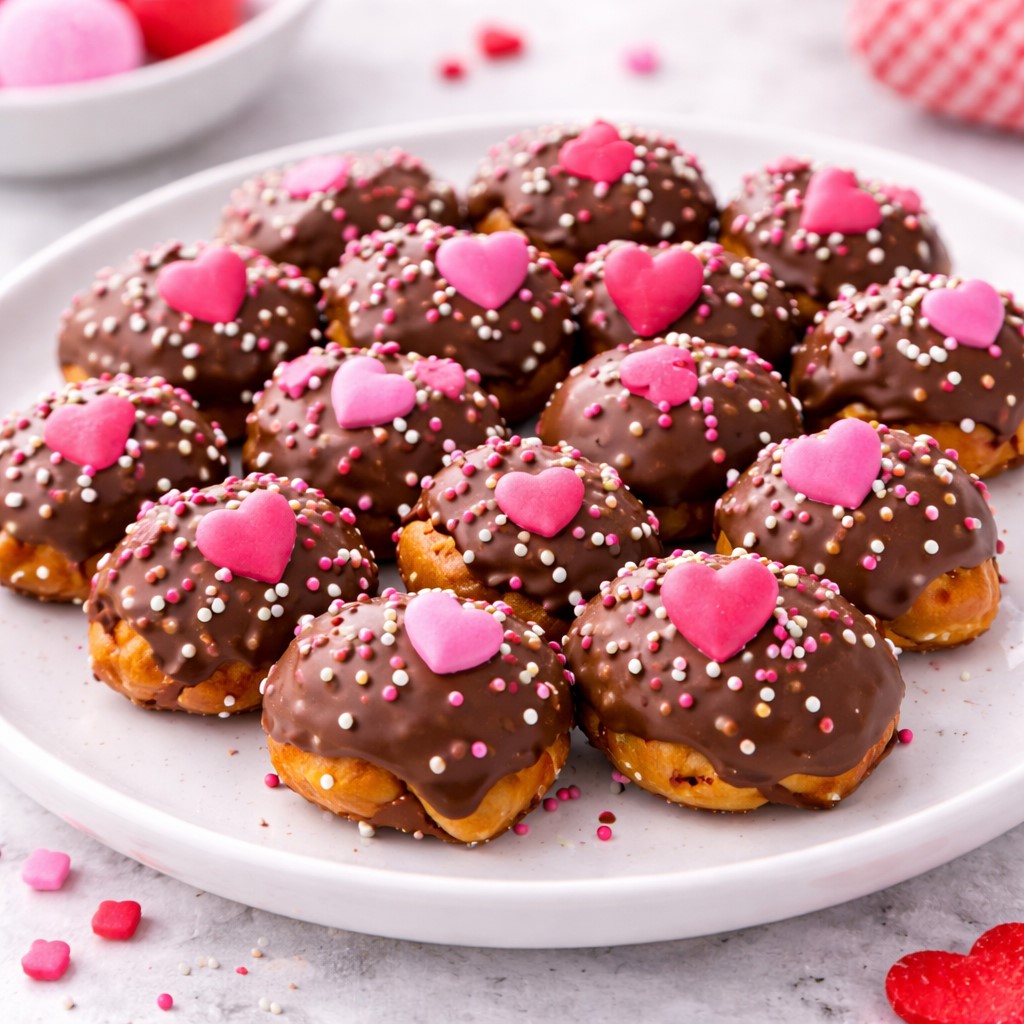 Valentine Day Caramel Pretzel Bites