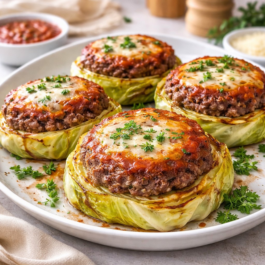 Savory Oven Baked Cabbage Burgers - PP891 Thumb Savory Oven Baked Cabbage Burgers