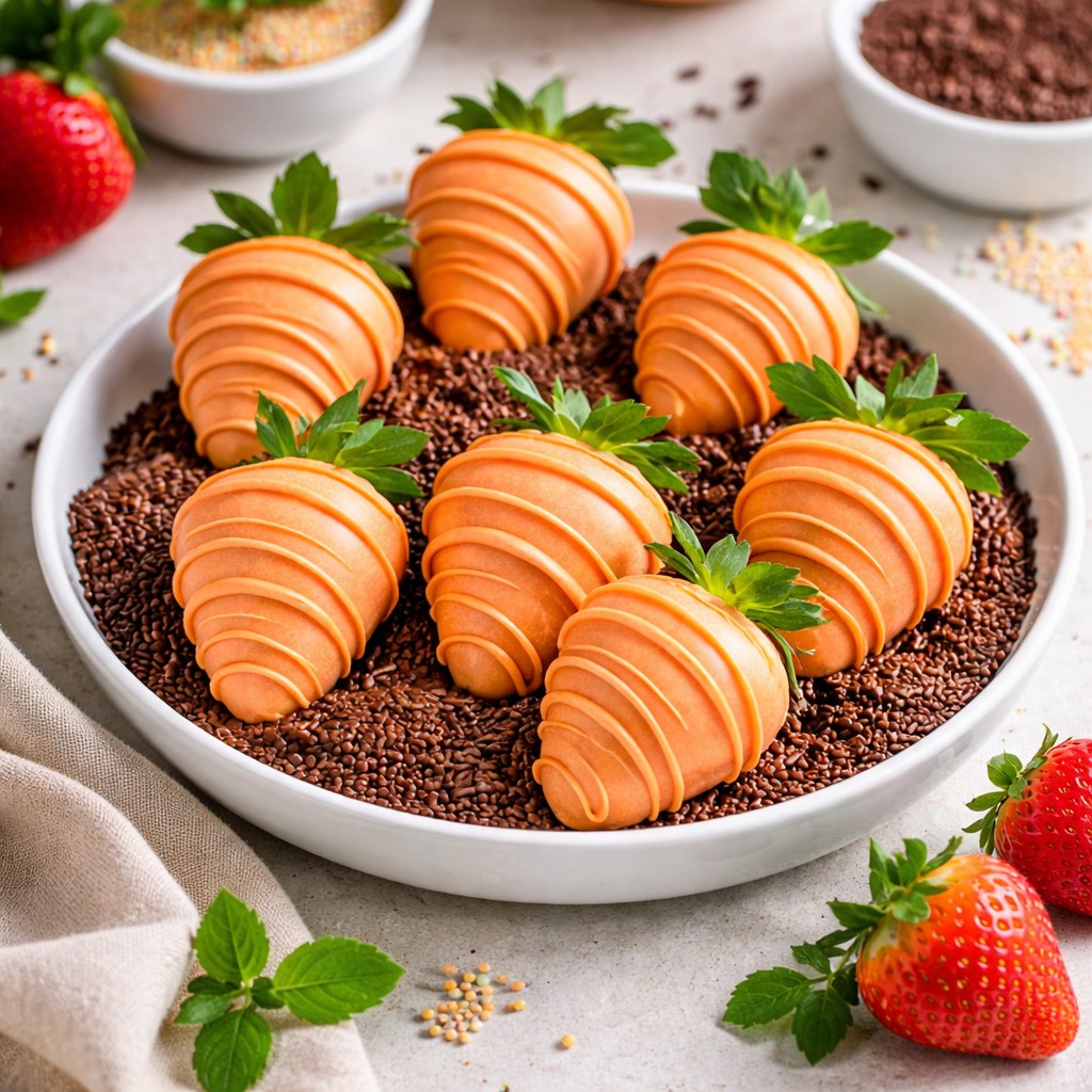 Carrot Chocolate Strawberries