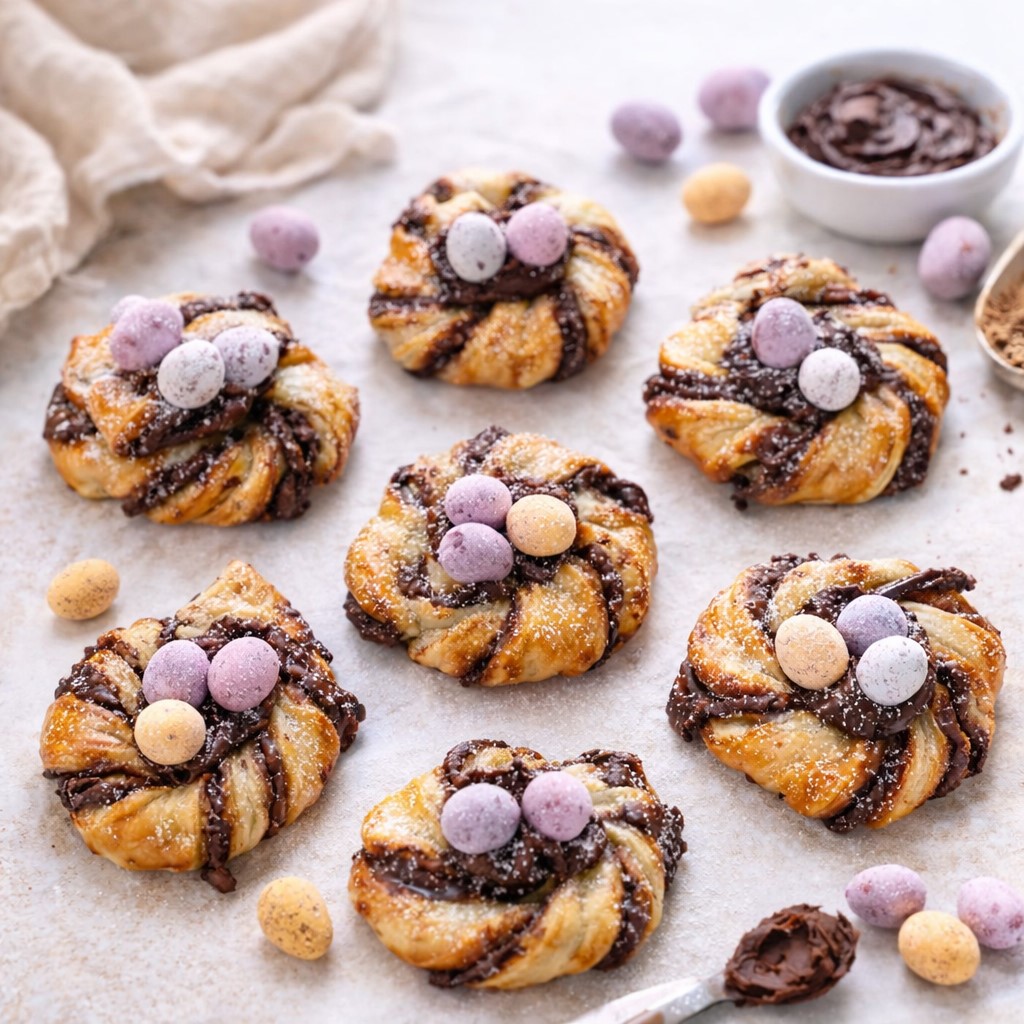 Puff Pastry Easter Nests