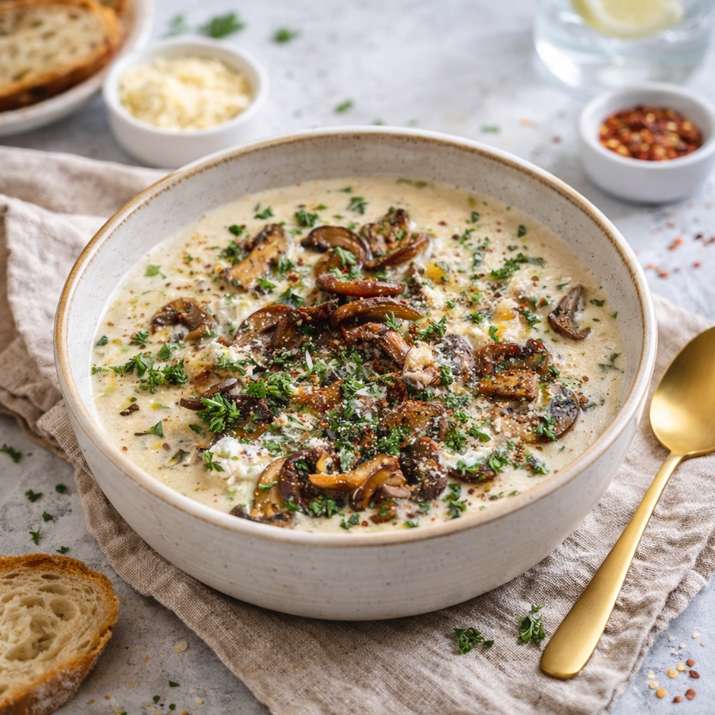 Cottage Cheese Mushroom Soup - PP933 Thumb Cottage Cheese Mushroom Soup