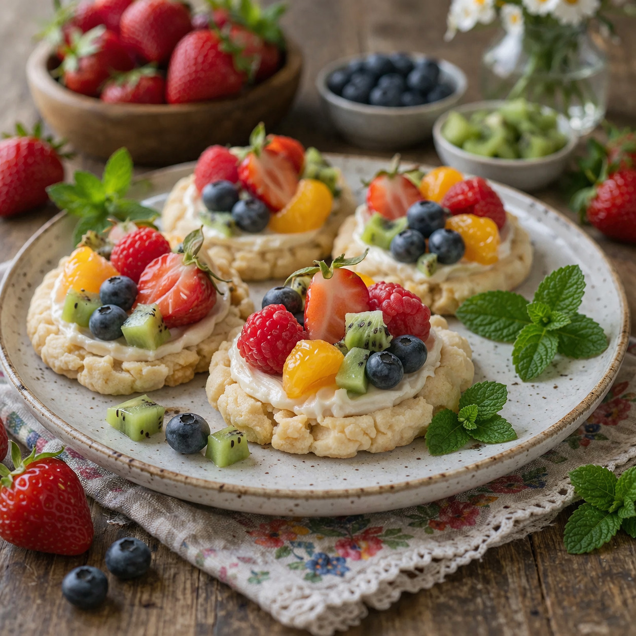 Colorful Fruit Pizza Cookies - PP1001 Thumb Colorful Fruit Pizza Cookies