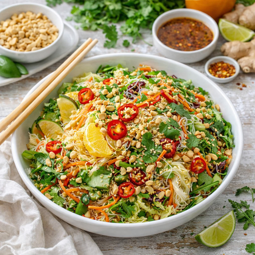 Zesty Spring Roll Salad With Spicy Ginger Dressing - PP1003 Thumb Zesty Spring Roll Salad With Spicy Ginger Dressing