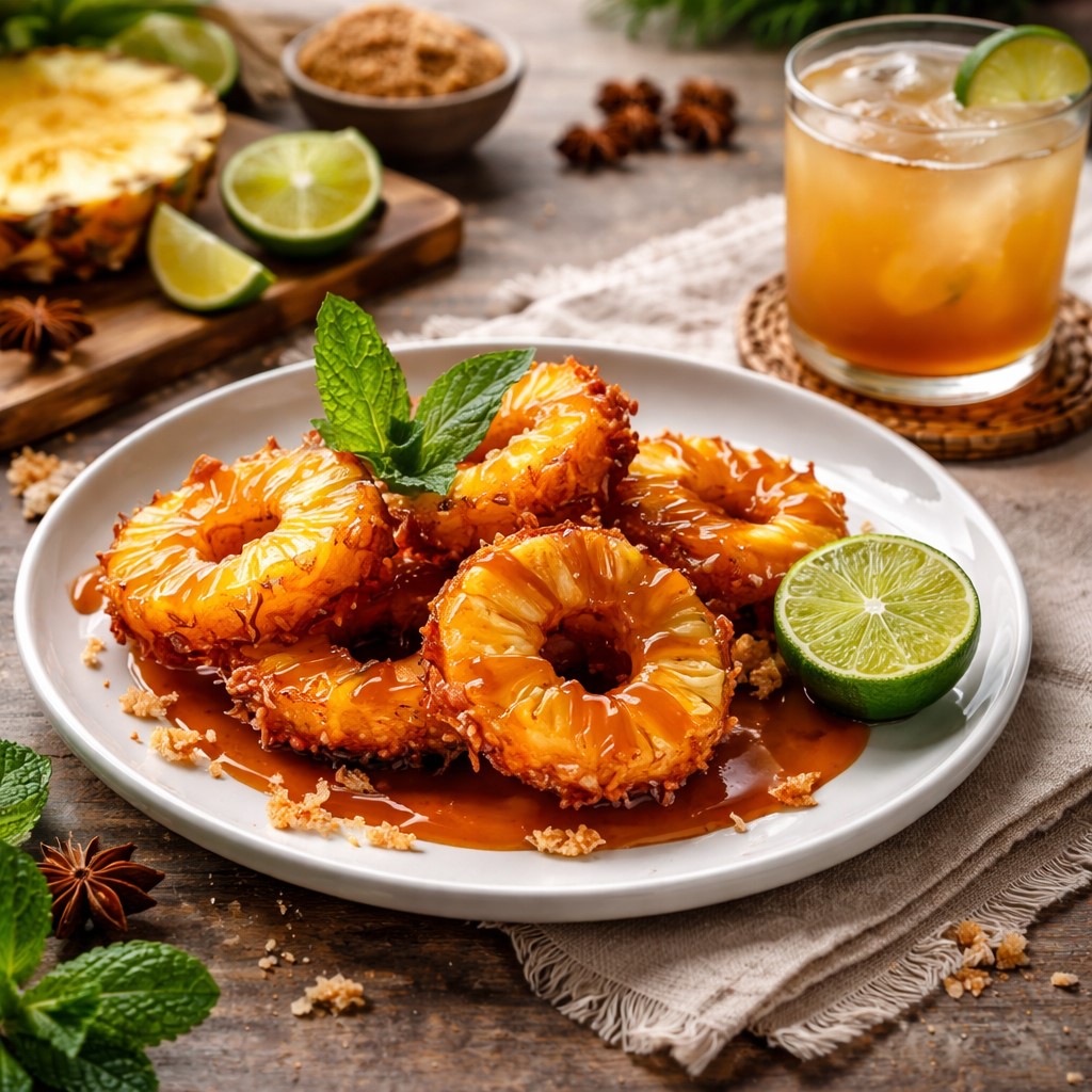 Rum-Soaked Fried Pineapple - PP951 Thumb Rum Soaked Fried Pineapple