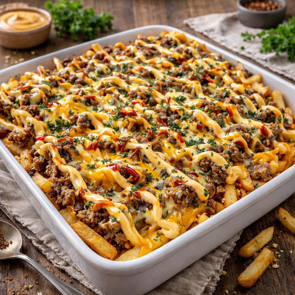 Cheeseburger French Fry Casserole - PP956 Thumb Cheeseburger French Fry Casserole