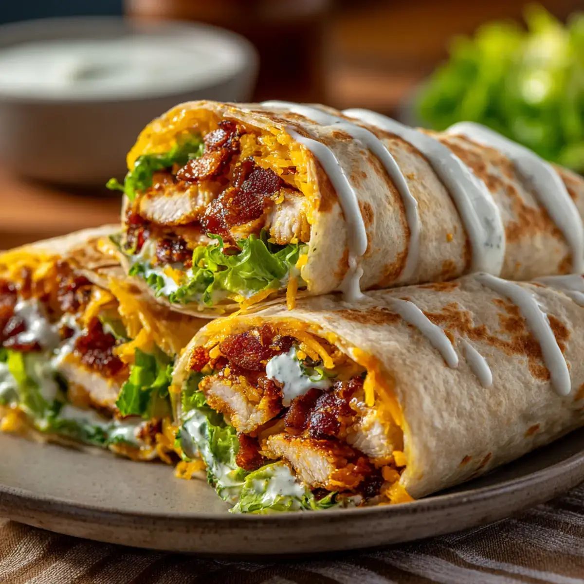 Crunchy Bacon Chicken Ranch Wrap - PP957 Thumb Crunchy Bacon Chicken Ranch Wrap