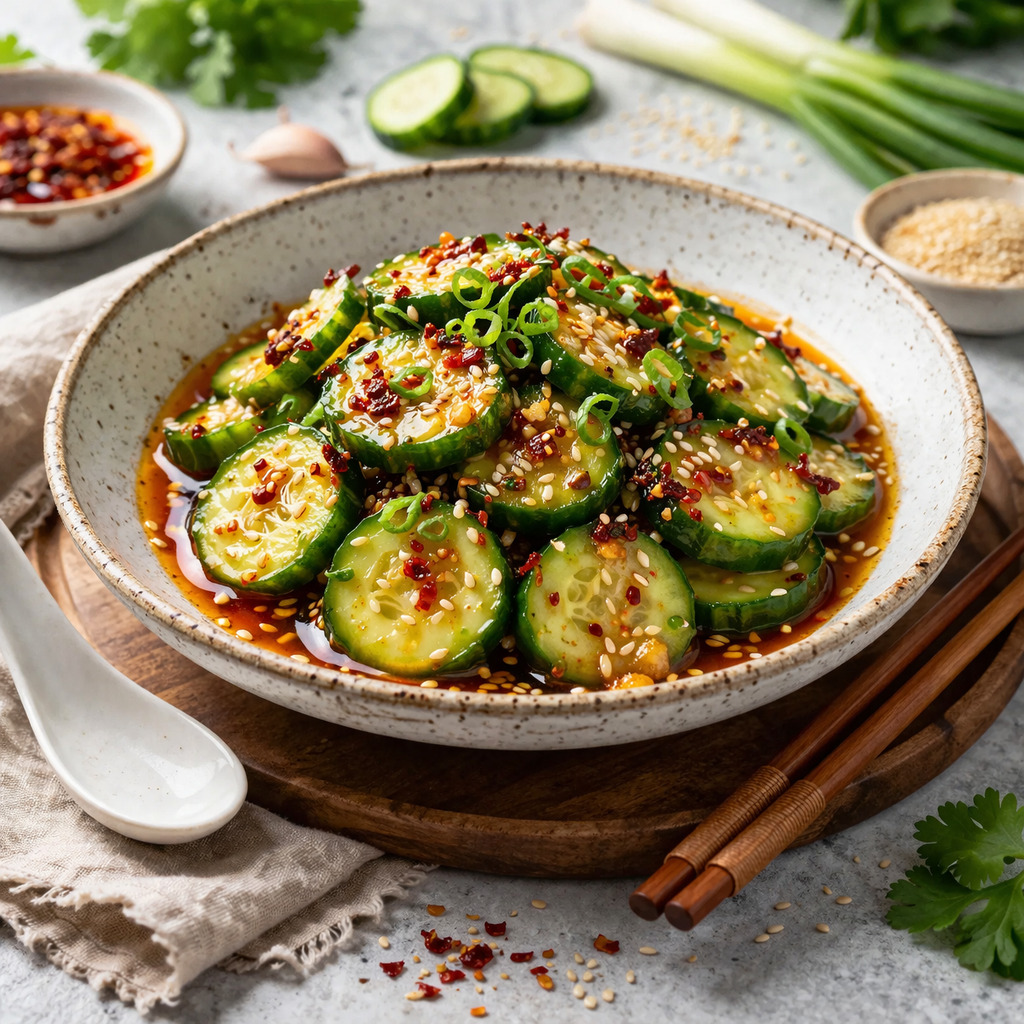 Refreshing Asian Cucumber Salad