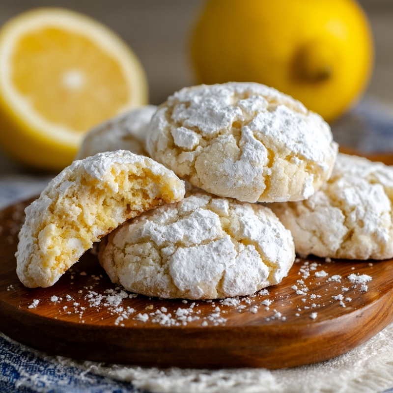 Sourdough Lemon Crinkle Cookies - PP985 Thumb Sourdough Lemon Crinkle Cookies