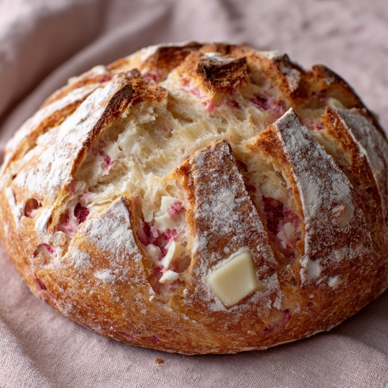 Sourdough White Chocolate Chips Strawberry Bread - PP987 Thumb Sourdough White Chocolate Chips Strawberry Bread