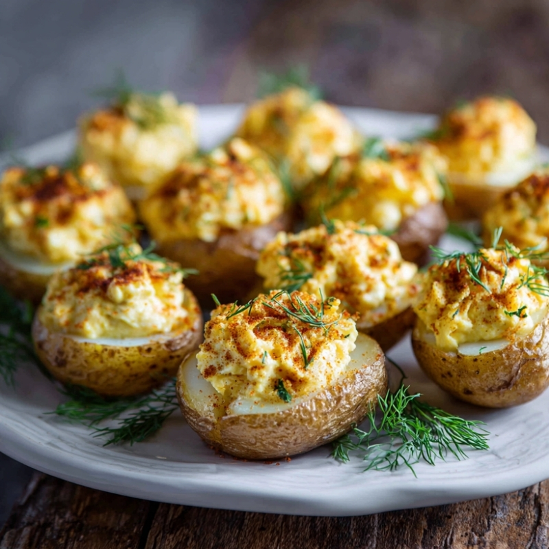 Creamy & Tangy Deviled Potatoes - PP991 Thumb Deviled Potatoes
