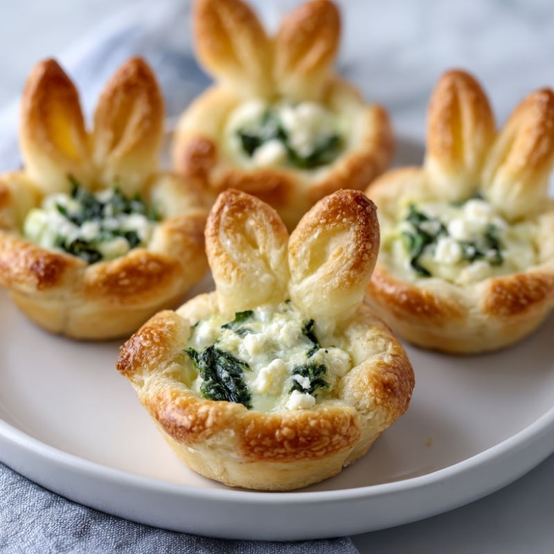 Adorable Easter Bunny Crescent Bites - PP992 Thumb Easter Bunny Crescent Bites