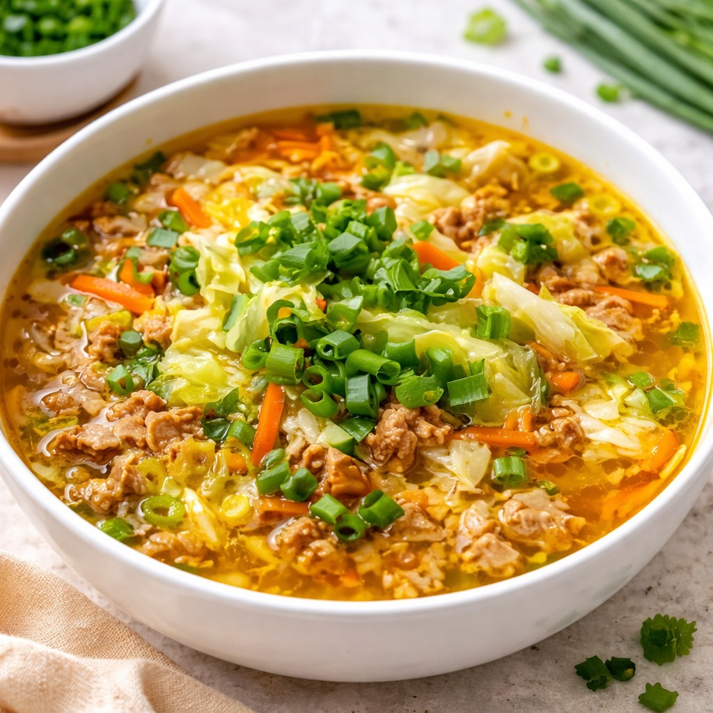 One Pot Egg Roll Soup With Green Onions And Ginger - PP998 Thumb One Pot Egg Roll Soup With Green Onions And Ginger