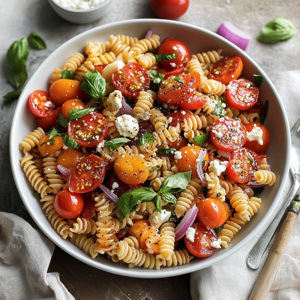 Cherry Tomato Bruschetta Pasta Salad - PP999 Thumb Cherry Tomato Bruschetta Pasta Salad