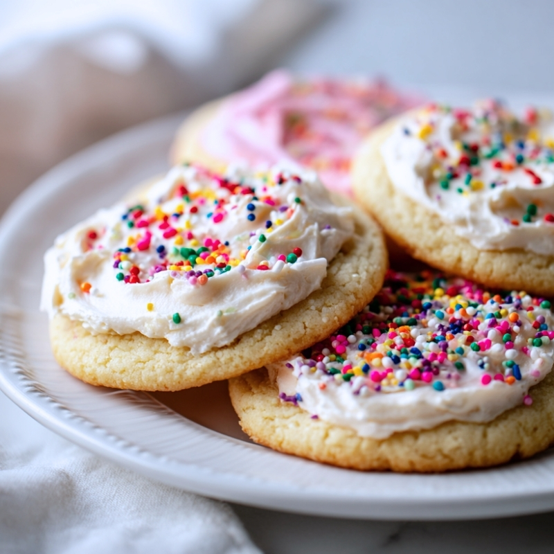 Soft & Dreamy Sourdough Frosted Sugar Cookies - PP1006 Thumb Soft Sourdough Frosted Sugar Cookies
