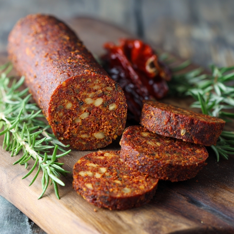 Smoky & Bold Homemade Vegan Salami - PP1014 Thumb Smoky Bold Homemade Vegan Salami