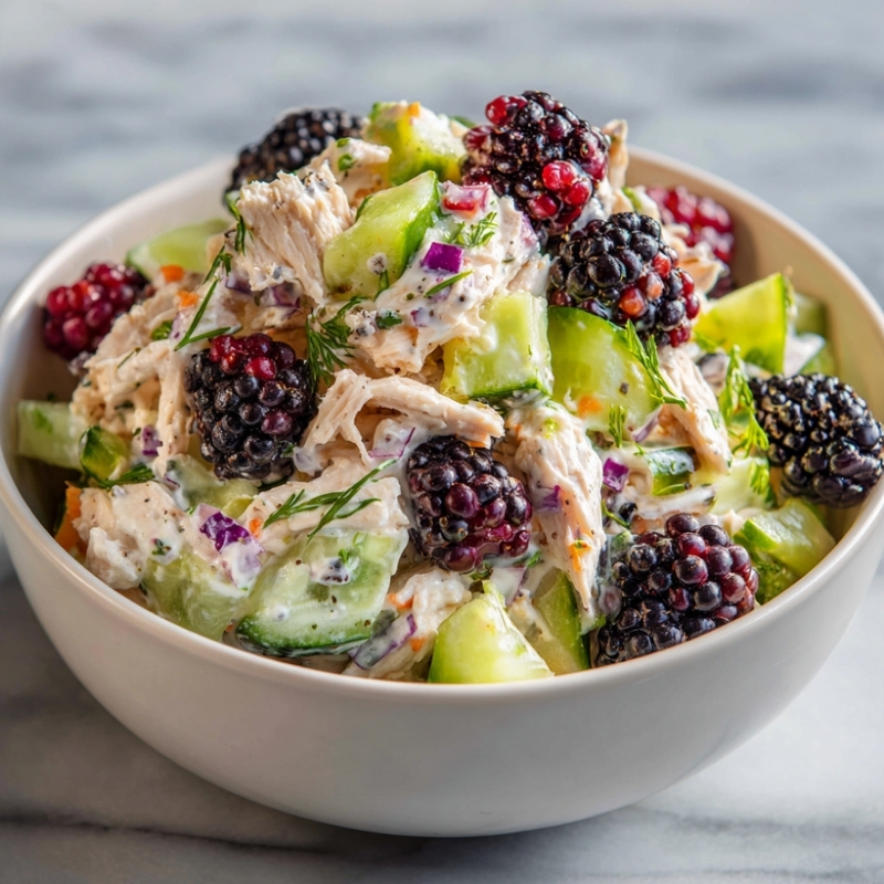 Low Carb Blackberry Cottage Cheese Chicken Salad - PP1027 Thumb Low Carb Blackberry Cottage Cheese Chicken Salad
