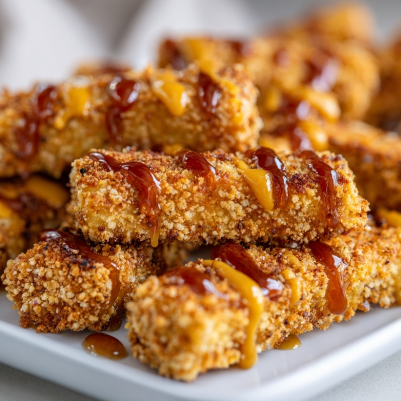 Golden-Crispy Honey Mustard Tofu Tenders - PP1032 Thumb Honey Mustard Tofu Tenders