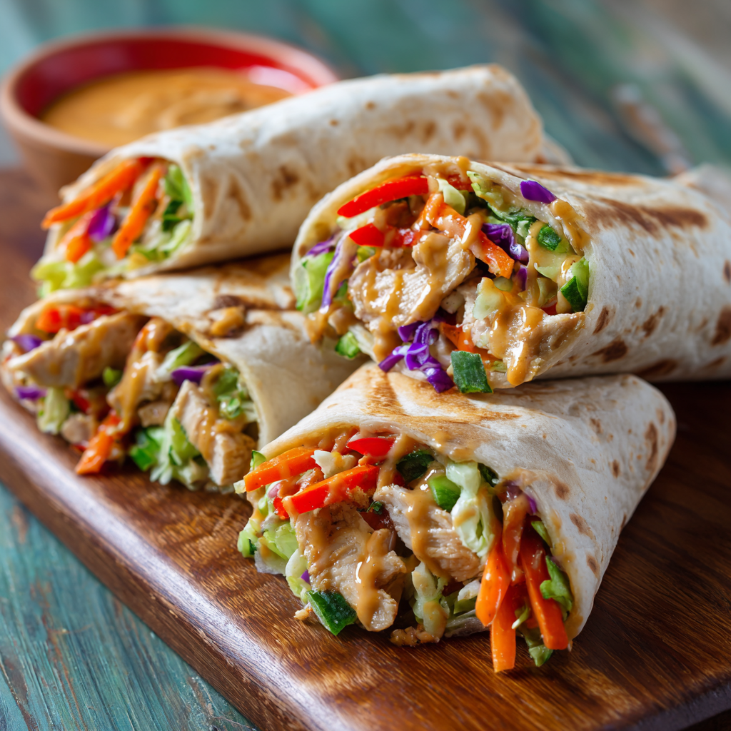 Thai Peanut Chicken Wraps - PP1038 Thumb Thai Peanut Chicken Wraps